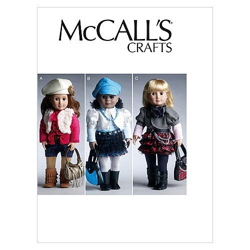 McCall's Patterns M6480 18" (46cm) Doll Clothes and Accessories, One Size Only