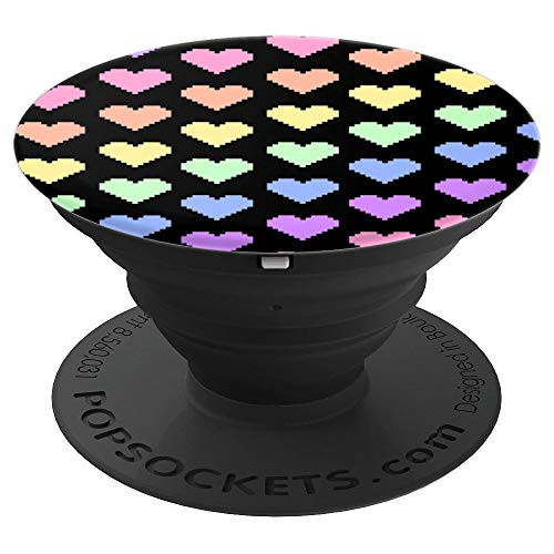 Pixelated Heart - PopSockets Grip and Stand for Phones and Tablets