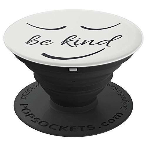 Be-Kind Positive-Quote - Silver-Grey PopSockets Grip and Stand for Phones and Tablets