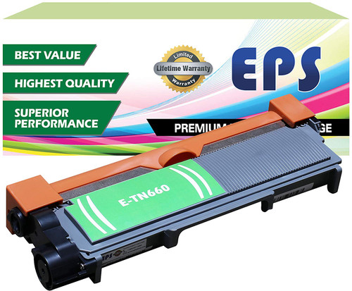 EPS Compatible Replacement Toner Cartridge for Brother TN660 TN630, High Yield (2,600 Yield) - Black EPS Compatible Replacement Toner Cartridge for Brother TN660 TN630, High Yield (2,600 Yield) - Black