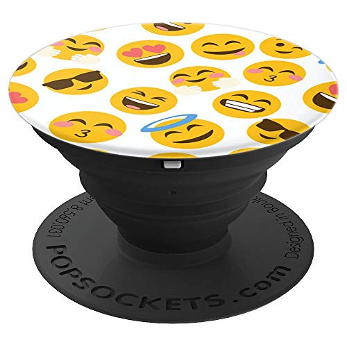 Cute Yellow Emojis Smileys Pop Socket: PopSocket Emojis - PopSockets Grip and Stand for Phones and Tablets