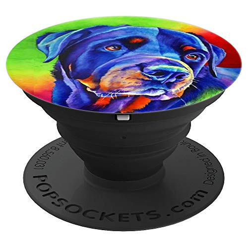 Colorful Watercolor Rottweiler - Gift for Rottweiler lover - PopSockets Grip and Stand for Phones and Tablets