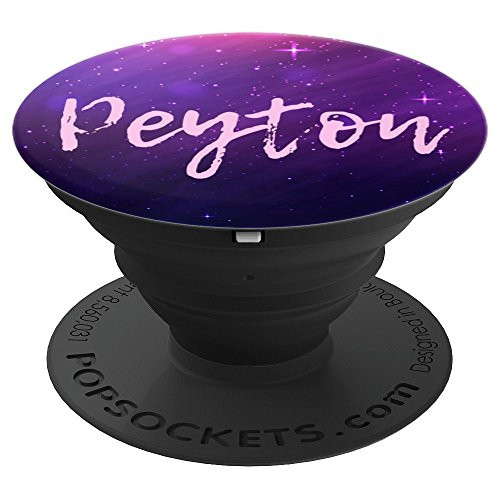 Peyton Name Gift Purple Cute Birthday Gifts Girls Teens - PopSockets Grip and Stand for Phones and Tablets