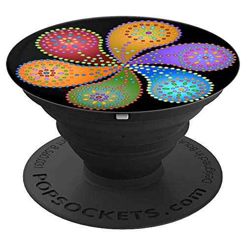 Rainbow Flower Pop Up Hand Grips Cellphone Button Holder - PopSockets Grip and Stand for Phones and Tablets