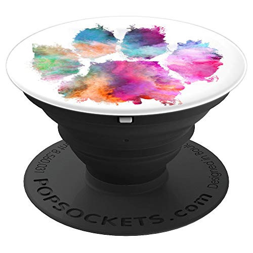 Colorful Dog Paw Print Pink Blue Abstract Animal Lover Gifts - PopSockets Grip and Stand for Phones and Tablets Colorful Dog Paw Print Pink Blue Abstract Animal Lover Gifts - PopSockets Grip and Stand for Phones and Tablets