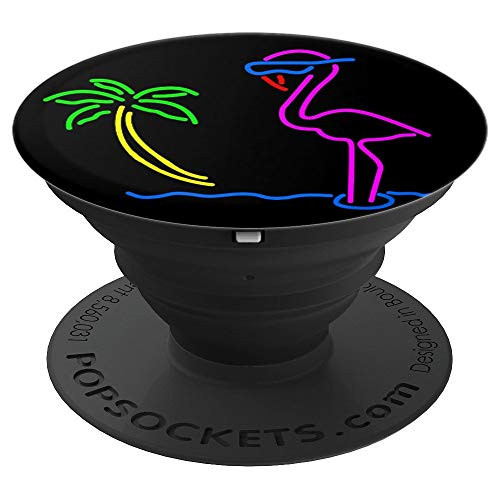 Neon, Pink Flamingo, Tropical, Colorful, Artwork Pop-Socket - PopSockets Grip and Stand for Phones and Tablets Neon, Pink Flamingo, Tropical, Colorful, Artwork Pop-Socket - PopSockets Grip and Stand for Phones and Tablets