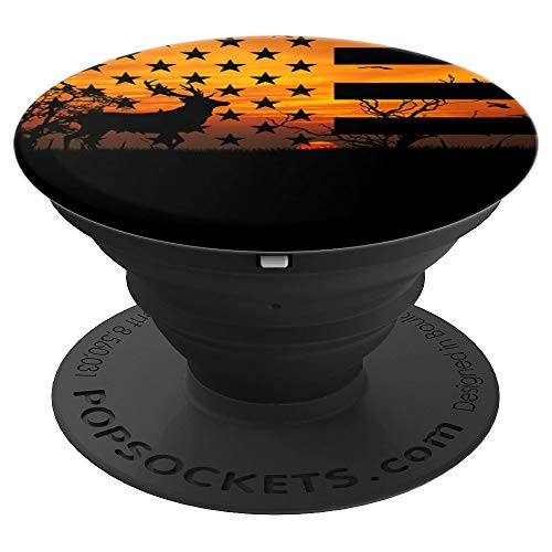 American US Flag Hunting Camo Buck Deer Hunters gift - PopSockets Grip and Stand for Phones and Tablets American US Flag Hunting Camo Buck Deer Hunters gift - PopSockets Grip and Stand for Phones and Tablets