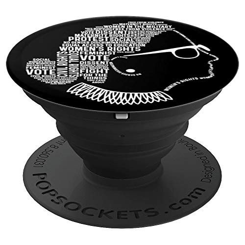 Notorious RBG Shirt Ruth Bader Ginsburg Quotes Feminist - PopSockets Grip and Stand for Phones and Tablets