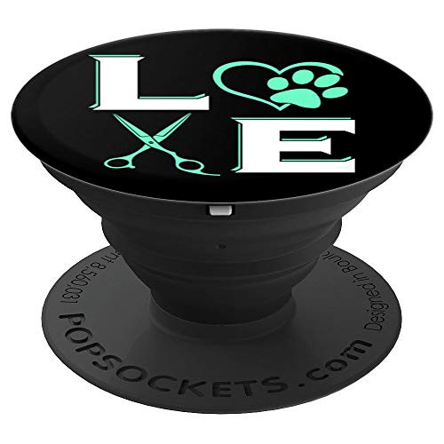 Dog Groomers Pet Grooming Phone Stand - PopSockets Grip and Stand for Phones and Tablets
