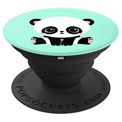 Cute Kawaii Baby Panda Pop Socket Mint Green Animal Lover - PopSockets Grip and Stand for Phones and Tablets