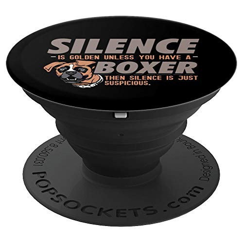 Boxer Dog Funny Gift for Boxer Mom Dad PopSockets Grip and Stand for Phones and Tablets