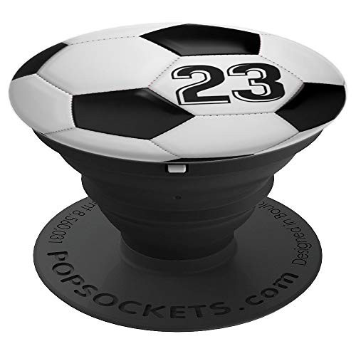 Soccer #23 Football Player Jersey No 23 Phone grips Gift - PopSockets Grip and Stand for Phones and Tablets Soccer #23 Football Player Jersey No 23 Phone grips Gift - PopSockets Grip and Stand for Phones and Tablets