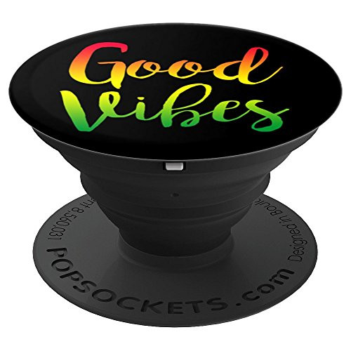 Good Vibes Rasta Reggae - Roots Accessories Flag - PopSockets Grip and Stand for Phones and Tablets