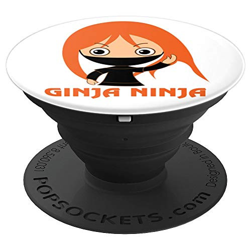 Ginja Ninja Funny Redhead Ginger Red Hair - PopSockets Grip and Stand for Phones and Tablets