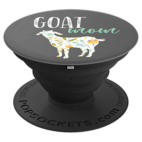 Pygmy Goat Mom Easily Distracted By Goats Floral Gift - PopSockets Grip and Stand for Phones and Tablets