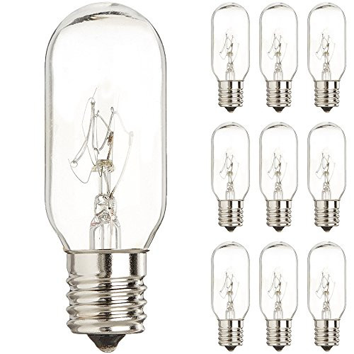 GoodBulb 40 Watt Microwave Bulb GE WB36x10003 - Microwave Light - Fits Most GE and Whirlpool Ovens - E17 Intermediate Base Bulb - 40 Watt 130 Volt Appliance Bulb (10 Pack)