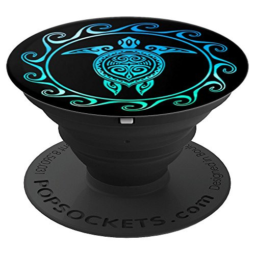Sea Turtle Hawaiian Honu Tribal Motif - PopSockets Grip and Stand for Phones and Tablets