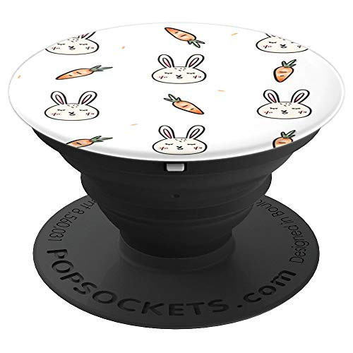White Bunny Easter Fun Spring Novelty Gift - PopSockets Grip and Stand for Phones and Tablets