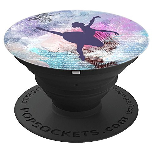 Ballerina Ballet Dancer Dance Teacher Gift on Watercolor - PopSockets Grip and Stand for Phones and Tablets