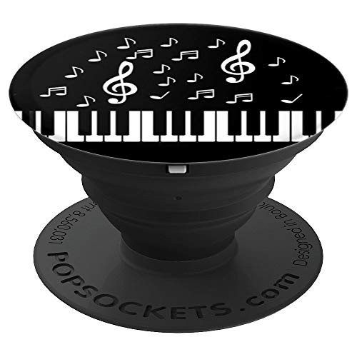 Piano Recital Keyboard Gift Music Notes Lover Pianist - PopSockets Grip and Stand for Phones and Tablets