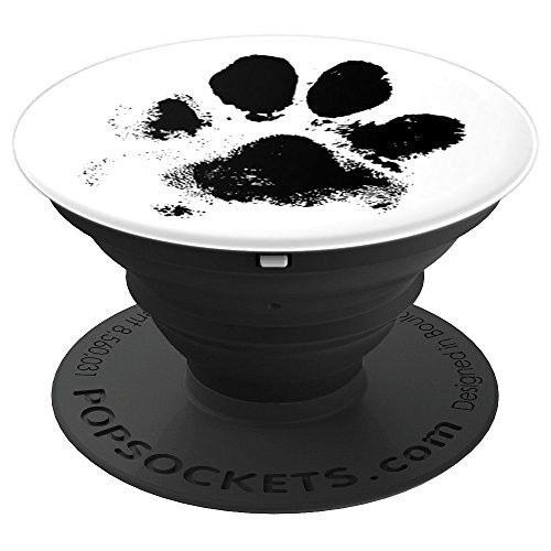 Muddy Messy Dog Paw Print Distressed Look - PopSockets Grip and Stand for Phones and Tablets Muddy Messy Dog Paw Print Distressed Look - PopSockets Grip and Stand for Phones and Tablets