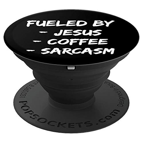 Funny Jesus Coffee Sarcasm Christian Gift Grip - PopSockets Grip and Stand for Phones and Tablets