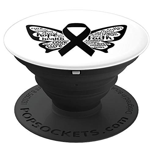 Butterfly Melanoma Awareness Pop Socket Support Fight Gift - PopSockets Grip and Stand for Phones and Tablets Butterfly Melanoma Awareness Pop Socket Support Fight Gift - PopSockets Grip and Stand for Phones and Tablets