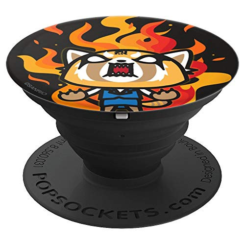 Aggretsuko Flaming Rage - PopSockets Grip and Stand for Phones and Tablets