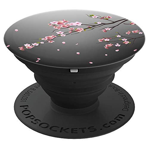 Original Cherry Blossom Sakura Flower, Black and white Japan - PopSockets Grip and Stand for Phones and Tablets