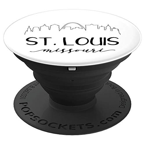 Downtown St. Louis Missouri State Skyline Design - PopSockets Grip and Stand for Phones and Tablets