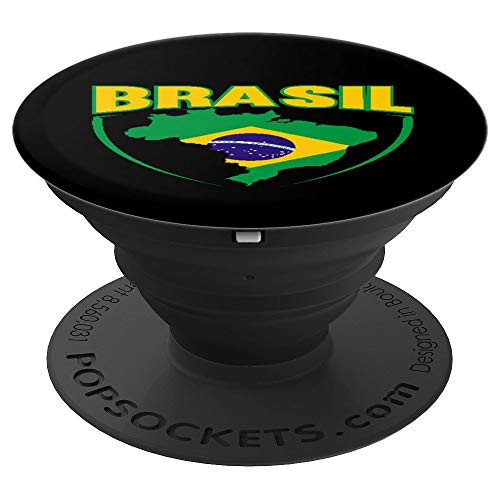 Brazil Flag Brazilian Souvenir Brasil Soccer Brazil Vacation PopSockets Grip and Stand for Phones and Tablets