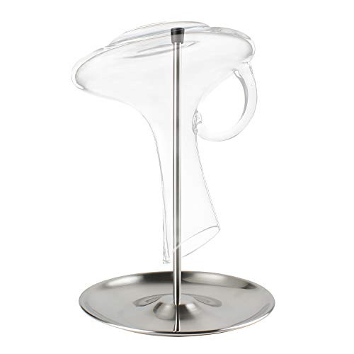 MyLifeUNIT Wine Decanter Drying Stand, Stainless Steel Decanter Drying Rack with Tray