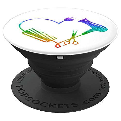 Rainbow, Beautician, Hair Stylist Hairdresser Barber, Sassy - PopSockets Grip and Stand for Phones and Tablets Rainbow, Beautician, Hair Stylist Hairdresser Barber, Sassy - PopSockets Grip and Stand for Phones and Tablets