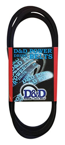 D&D PowerDrive A136 V Belt, A/4L, Rubber, 1/2' x 138' OC