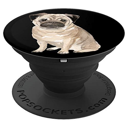 Cute Pug Watercolor Art | Dog Lover Gift PACJ0914 - PopSockets Grip and Stand for Phones and Tablets Cute Pug Watercolor Art | Dog Lover Gift PACJ0914 - PopSockets Grip and Stand for Phones and Tablets