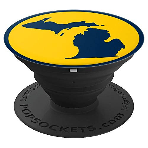 Cute Unique Blue & Maize State of Michigan PACJ1302 - PopSockets Grip and Stand for Phones and Tablets Cute Unique Blue & Maize State of Michigan PACJ1302 - PopSockets Grip and Stand for Phones and Tablets