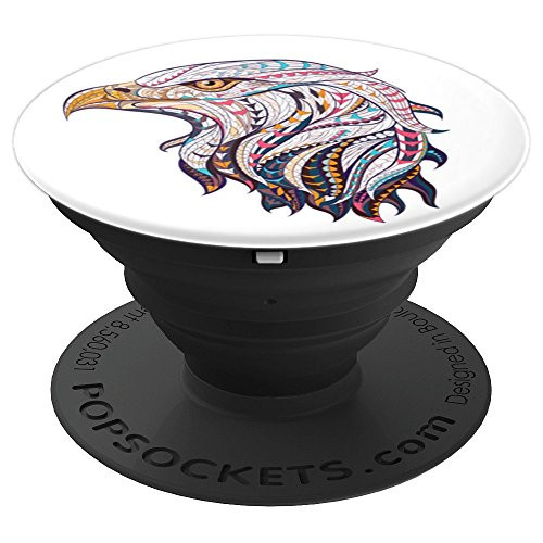 Unique American & USA Bald Eagle Red White Blue PSCUAI0011W - PopSockets Grip and Stand for Phones and Tablets