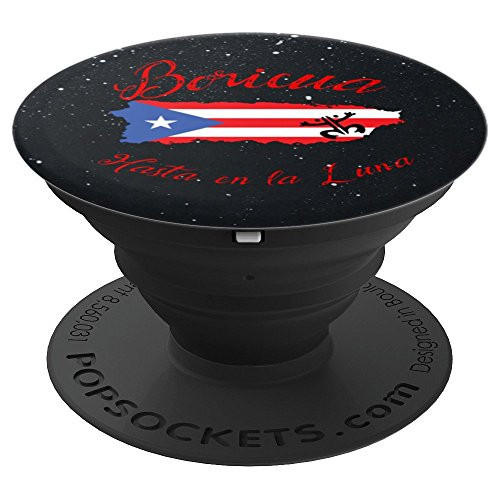 Puerto Rico Se Levanta - Boricua Pride Hasta en la Luna - PopSockets Grip and Stand for Phones and Tablets