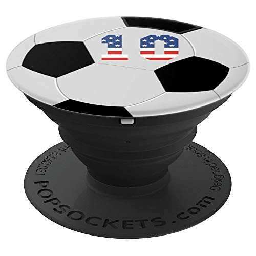 Soccer ball number 10 with American USA flag phone stand - PopSockets Grip and Stand for Phones and Tablets Soccer ball number 10 with American USA flag phone stand - PopSockets Grip and Stand for Phones and Tablets