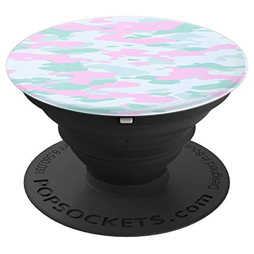 Spring Time Colors - Pink and Green - Multiple Shapes - PopSockets Grip and Stand for Phones and Tablets