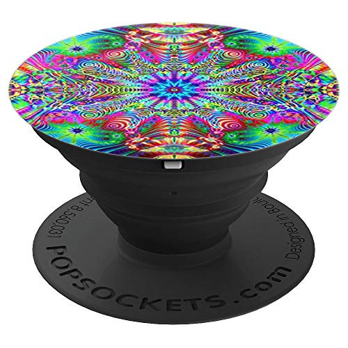 Psychedelic Trippy Colorful Popsocket - PopSockets Grip and Stand for Phones and Tablets