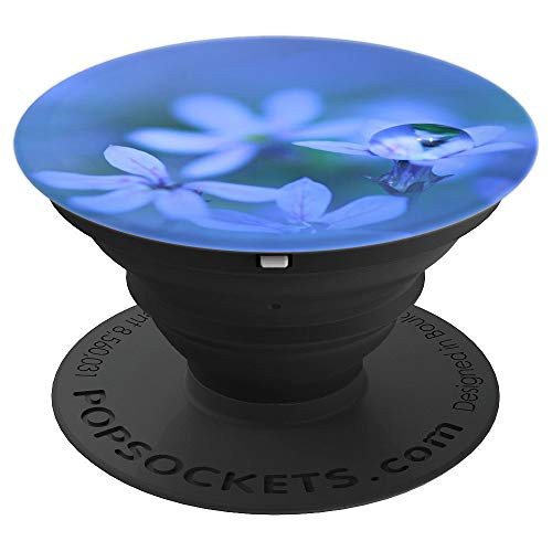 Blue Flowers and Rain Drop Lilac Blossoms Design For Spring - PopSockets Grip and Stand for Phones and Tablets Blue Flowers and Rain Drop Lilac Blossoms Design For Spring - PopSockets Grip and Stand for Phones and Tablets