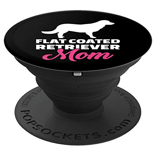 Flat Coated Retriever mom PopSockets Grip and Stand for Phones and Tablets