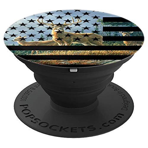 Big Buck American Flag Whitetail Deer Pop Socket - Hunting - PopSockets Grip and Stand for Phones and Tablets Big Buck American Flag Whitetail Deer Pop Socket - Hunting - PopSockets Grip and Stand for Phones and Tablets