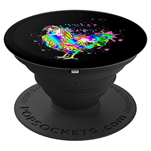Colorful Chicken Art Splash - PopSockets Grip and Stand for Phones and Tablets