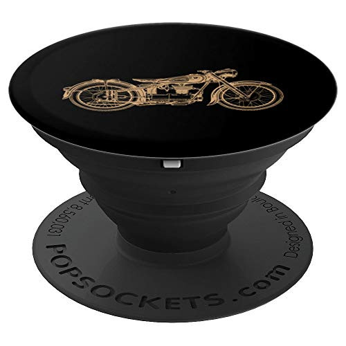 Vintage Motorcycle Retro Motor Bike Rider - PopSockets Grip and Stand for Phones and Tablets