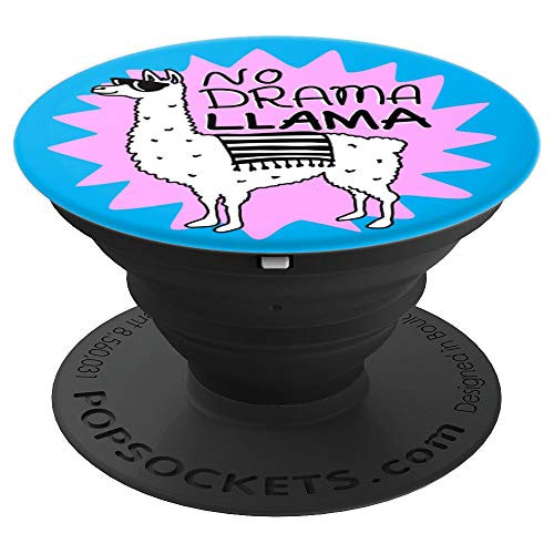 No Drama Llama Cute Animal Alpaca Llama - PopSockets Grip and Stand for Phones and Tablets