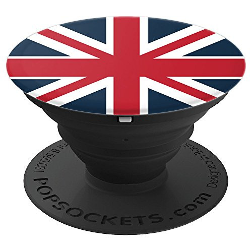 British Flag Gifts grip Union Jack Britain Pride Gifts - PopSockets Grip and Stand for Phones and Tablets