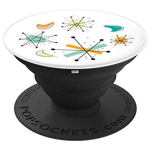 1950s Retro Mid Century Modern Atomic Age - PopSockets Grip and Stand for Phones and Tablets