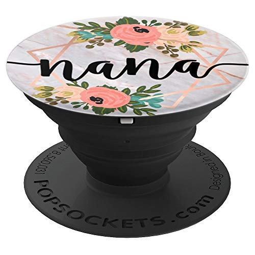 Nana In Rose Pink & Flowers PACM021e - PopSockets Grip and Stand for Phones and Tablets Nana In Rose Pink & Flowers PACM021e - PopSockets Grip and Stand for Phones and Tablets